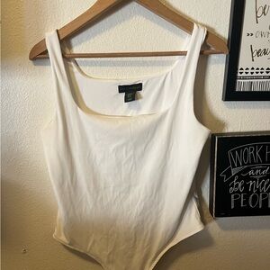 House of Harlow 1960 Cream Bodysuit